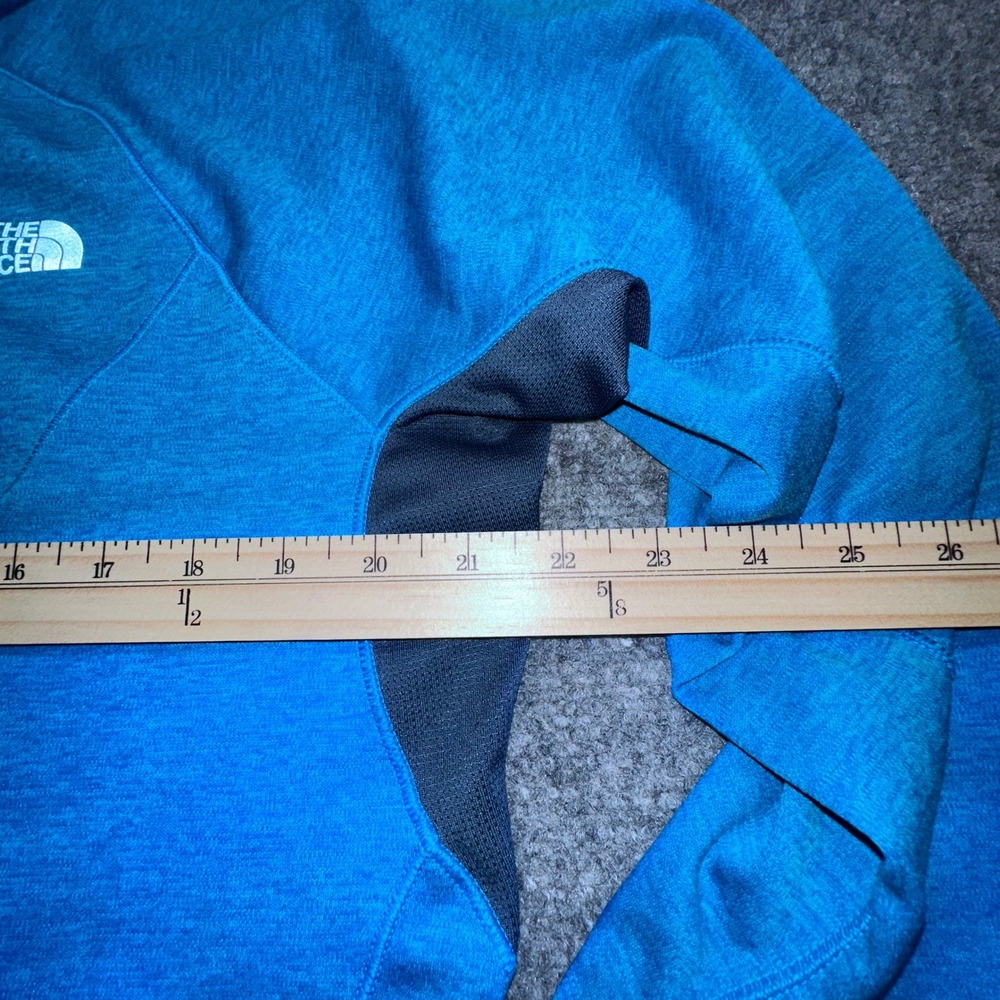 The North Face Mens L G Blue FlashDry‎ 1/4 Zip Pullover Athletic Shirt - Picture 4 of 9